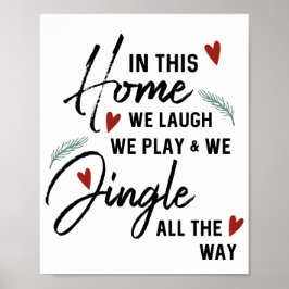 Weihnachtsgedicht // Weihnachtsdekor Poster