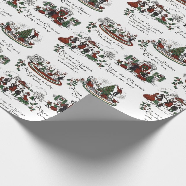 Weihnachtsgedicht Wrapping Paper Geschenkpapier (Ecke)