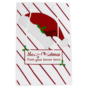 Weihnachtsgeheime Sankt-Geschenk-Tasche für Arbei Mittlere Geschenktüte
