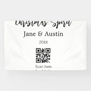 Weihnachtsgeist Ehepaar Name QR Scan Datum Banner