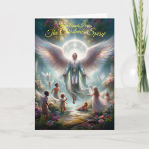 Weihnachtsgeist Faltenkarte Karte