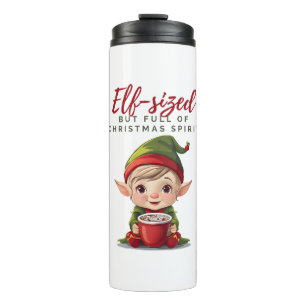 Weihnachtsgeist, heißer Thermaltumbler Thermosbecher
