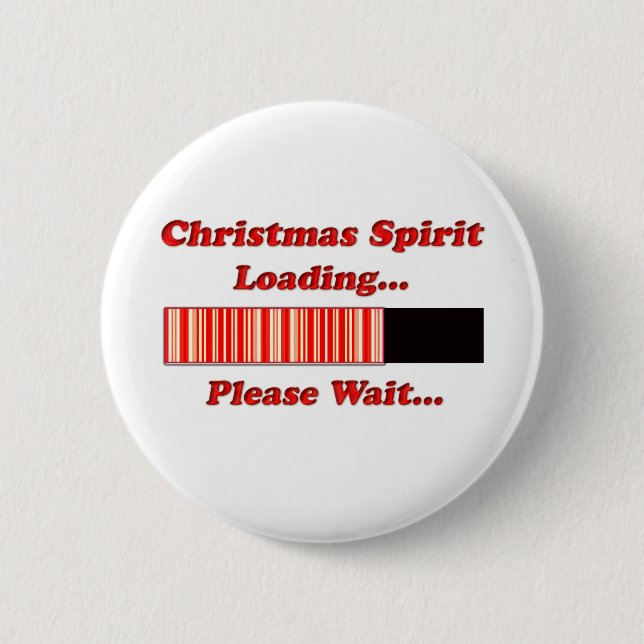 Weihnachtsgeist-Laden Button (Vorderseite)