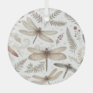 Weihnachtsgeist Libellen Ornament Aus Glas