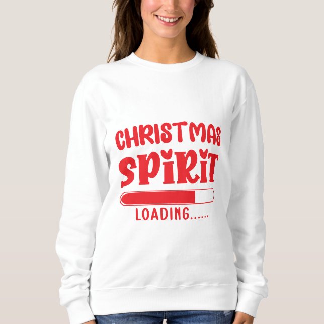 Weihnachtsgeist Sweatshirt (Vorderseite)