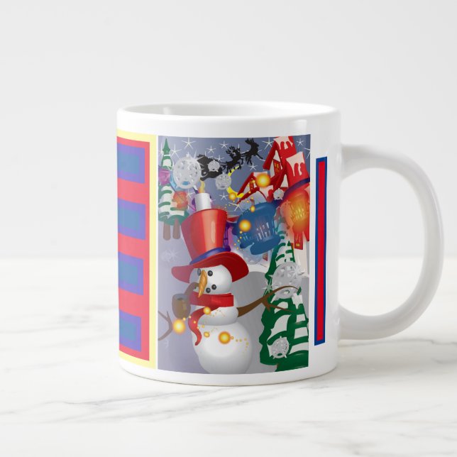 Weihnachtsgeist-Tasse Jumbo-Tasse (Rechts)