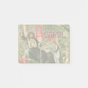 Weihnachtsgeister Gegenwart Illustration Scrooge Post-it Klebezettel