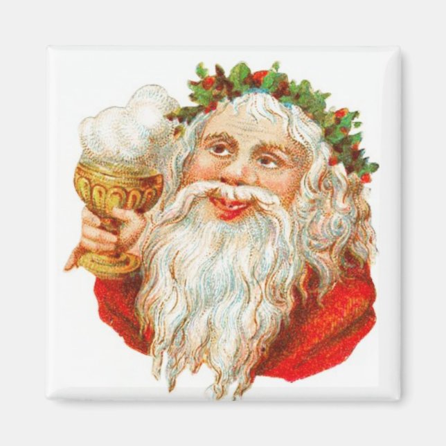 Weihnachtsgeister Gegenwart Vintag Magnet (Vorne)