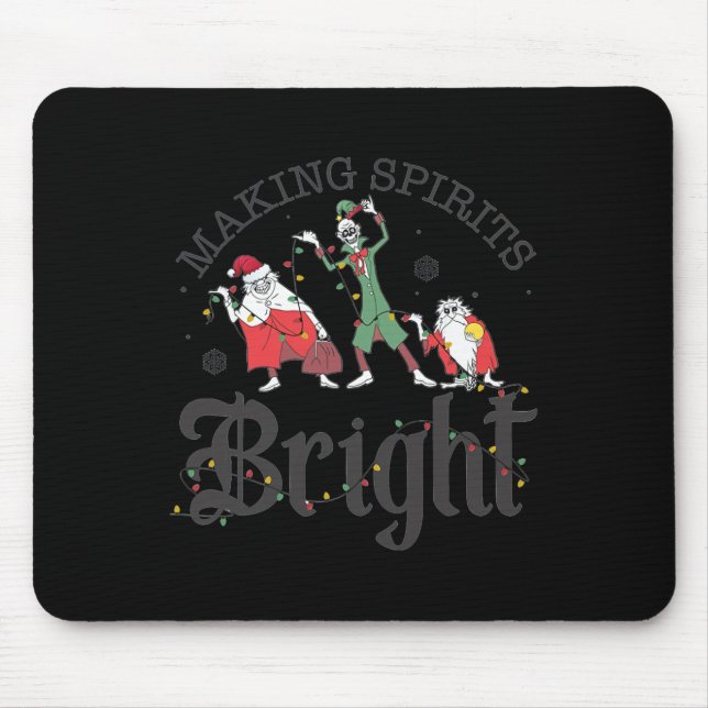 Weihnachtsgeister hell machen mousepad (Vorne)