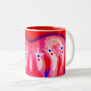 Weihnachtsgeister Zweifarbige Tasse