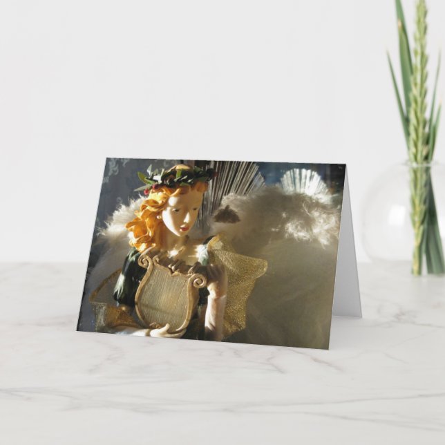 Weihnachtsgel Feiertagskarte (Vorderseite)