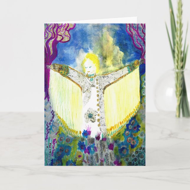 Weihnachtsgel. Feiertagskarte (Vorderseite)