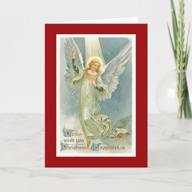 Weihnachtsgel Feiertagskarte (Vorderseite)