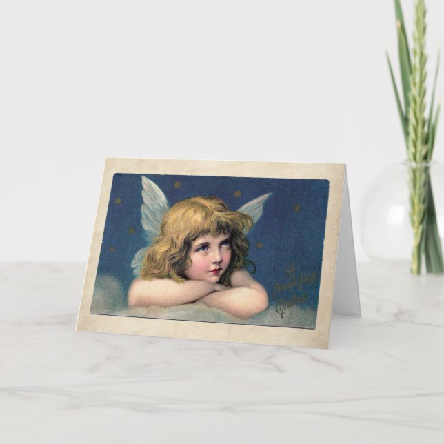 Weihnachtsgel Feiertagskarte (Vorderseite)