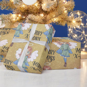 Weihnachtsgel Geschenkpapier