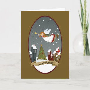 Weihnachtsgel Gruß-/Weihnachtskarten Feiertagskarte