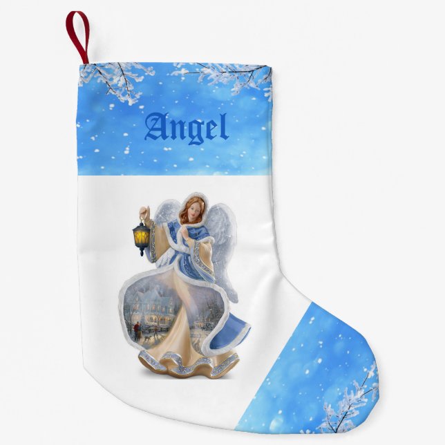 Weihnachtsgel in Blue Custom Weihnachten Strumpf Kleiner Weihnachtsstrumpf (Vorderseite)