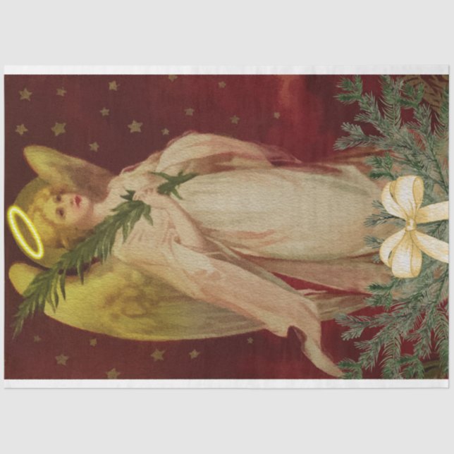 Weihnachtsgel mit festem Baum Seidenpapier (Vorderseite)