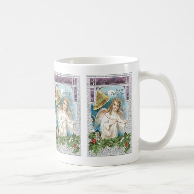 Weihnachtsgel mit Glocke Kaffeetasse (Rechts)