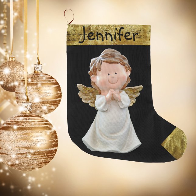 Weihnachtsgel mit Namen, Gold Großer Weihnachtsstrumpf (Von Creator hochgeladen)