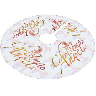 Weihnachtsgel Polyester Weihnachtsbaumdecke