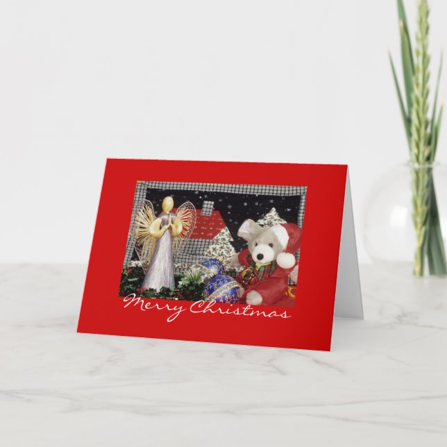 Weihnachtsgel, Teddybär, Weihnachten (Vorderseite)