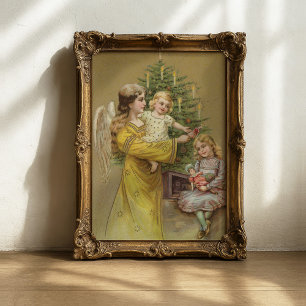 Weihnachtsgel Vintager Urlaub Poster