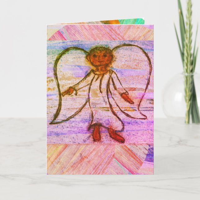 Weihnachtsgelengel-Glanz Karte (Vorderseite)