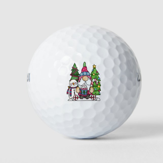 Weihnachtsgenom Frohe Weihnachtsgeschenke Golfball (Vorderseite)