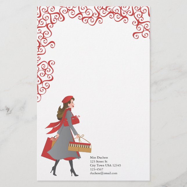 Weihnachtsgeschäft Briefpapier (Vorderseite)