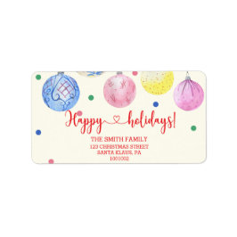 Weihnachtsgeschenk Adressaufkleber