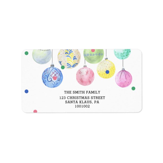 Weihnachtsgeschenk Adressaufkleber (Vorne)