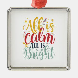 Weihnachtsgeschenk | Alles ist ruhig, alles ist he Ornament Aus Metall