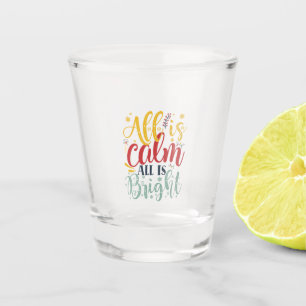 Weihnachtsgeschenk   Alles ist ruhig, alles ist he Schnapsglas