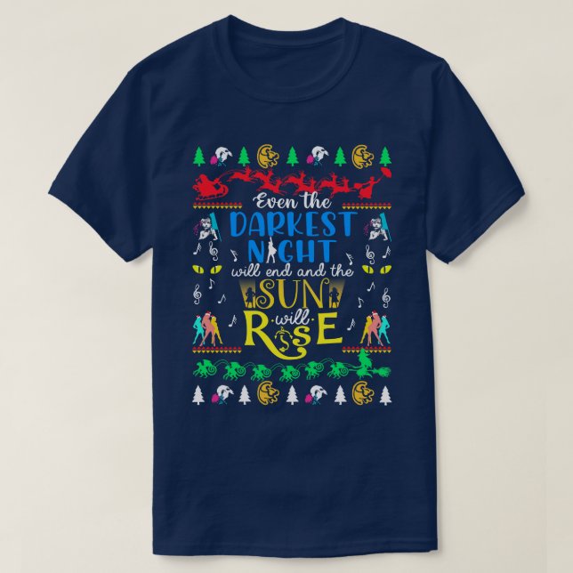 Weihnachtsgeschenk am Broadway T-Shirt (Design vorne)