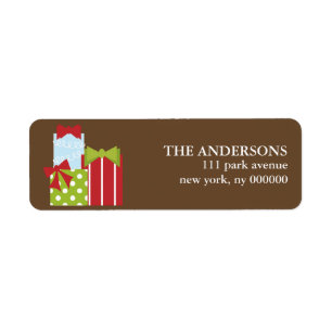 Weihnachtsgeschenk-Aufkleber