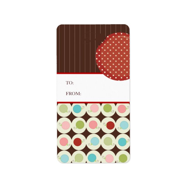 Weihnachtsgeschenk-Aufkleber Adressaufkleber (Vorne)