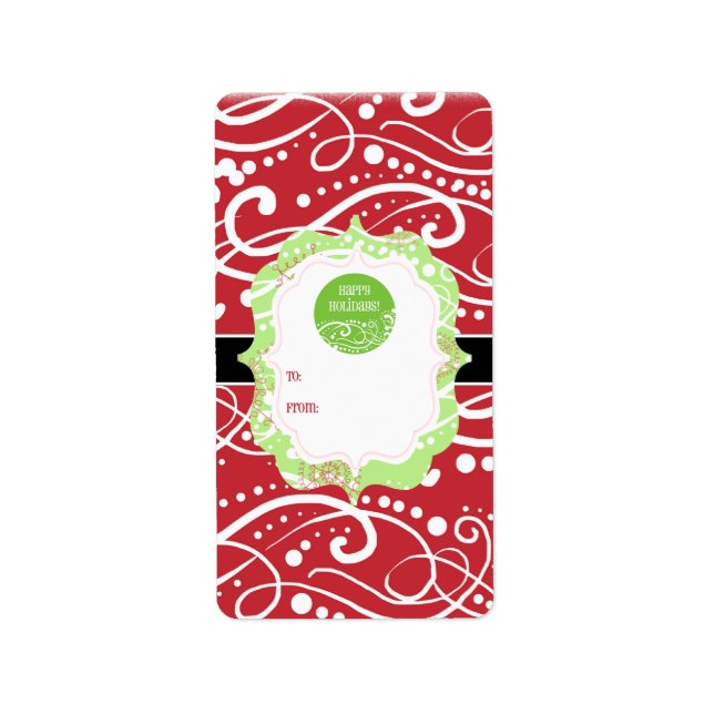 Weihnachtsgeschenk-Aufkleber Adressaufkleber (Vorne)