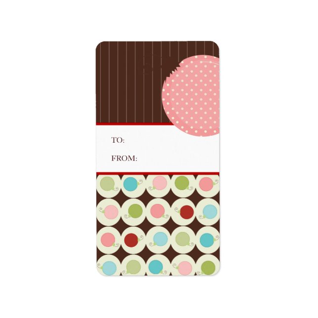 Weihnachtsgeschenk-Aufkleber Adressaufkleber (Vorne)