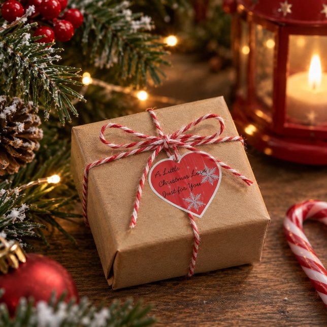 Weihnachtsgeschenk-Aufkleber Herz-Aufkleber (Von Creator hochgeladen)