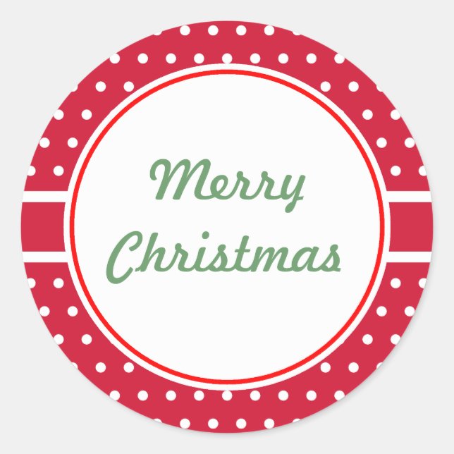 Weihnachtsgeschenk-Aufkleber Runder Aufkleber (Vorderseite)
