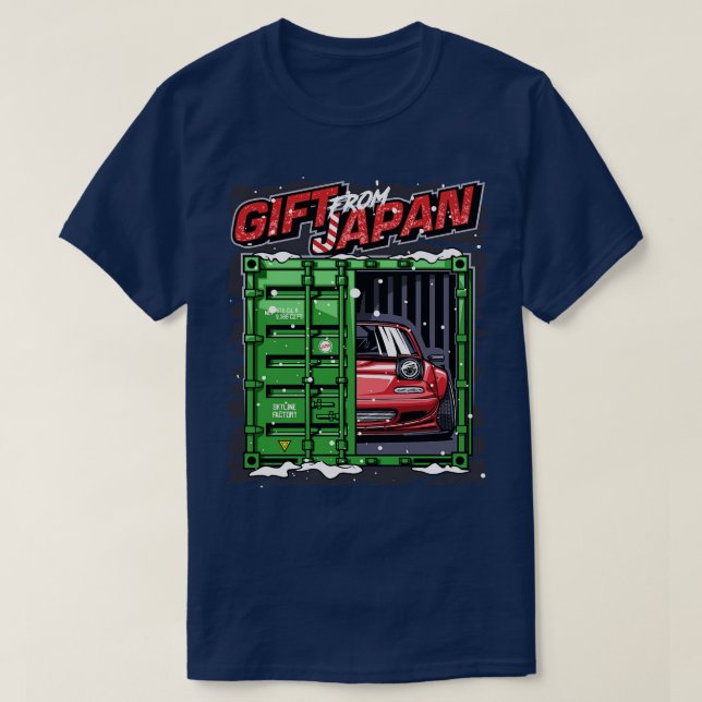Weihnachtsgeschenk aus Japan Mazda MX5 Miata TShir T-Shirt (Design vorne)