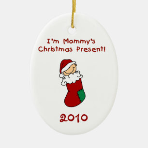 Weihnachtsgeschenk-Baby-Verzierung der Mama Keramik Ornament