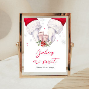 Weihnachtsgeschenk Babys sind Süß Schild