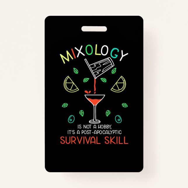Weihnachtsgeschenk | Barkeeper Mixologe Ausweis (Vorderseite)
