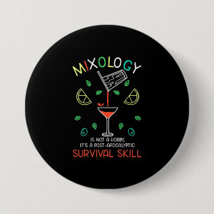 Weihnachtsgeschenk Barkeeper Mixologe Button