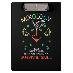 Weihnachtsgeschenk Barkeeper Mixologe Klemmbrett