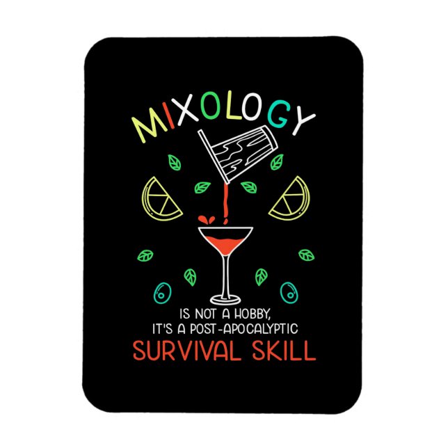 Weihnachtsgeschenk | Barkeeper Mixologe Magnet (Vertikal)