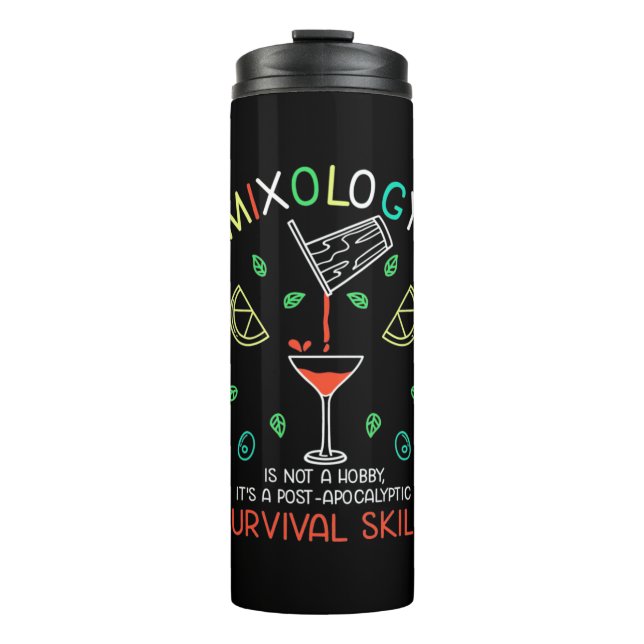Weihnachtsgeschenk | Barkeeper Mixologe Thermosbecher (Vorderseite)