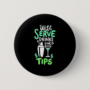 Weihnachtsgeschenk   Barkeeper serviert Getränke g Button